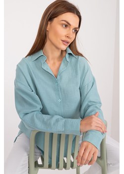 Rozpinana koszula oversize pistacjowa ze sklepu 5.10.15 w kategorii Koszule damskie - zdjęcie 172272658