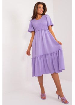 Sukienka krótka jasno fioletowa ze sklepu 5.10.15 w kategorii Sukienki - zdjęcie 172272698