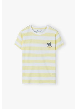 Bawełniany T-shirt dla chłopca w paski ze sklepu 5.10.15 w kategorii T-shirty chłopięce - zdjęcie 172272755