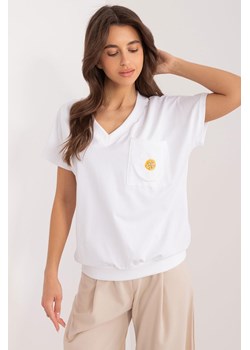 Damska bluzka z o zdobnym haftem biała ze sklepu 5.10.15 w kategorii Bluzki damskie - zdjęcie 172272787