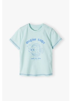 T-shirt niemowlęcy niebieski Ocean baby - 5.10.15. ze sklepu 5.10.15 w kategorii Odzież dla niemowląt - zdjęcie 172272826