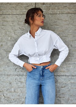 Mohito - Krótka koszula - biały ze sklepu Mohito w kategorii Koszule damskie - zdjęcie 172273429