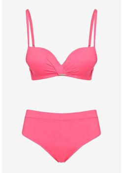 Różowe Bikini Dwuczęściowy z Push-Up i Klasyczne Figi Olubia ze sklepu Born2be Odzież w kategorii Stroje kąpielowe - zdjęcie 172275718
