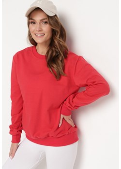 Czerwona Klasyczna Bluza Wkładana przez Głowę Fosemia ze sklepu Born2be Odzież w kategorii Bluzy damskie - zdjęcie 172275785
