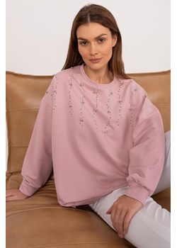 Bawełniana bluza bez kaptura ciemno różowa ze sklepu 5.10.15 w kategorii Bluzy damskie - zdjęcie 172276465