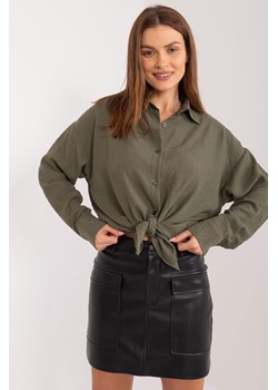 Rozpinana koszula oversize khaki ze sklepu 5.10.15 w kategorii Koszule damskie - zdjęcie 172276467