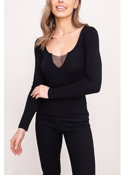 Czarna Bluzka z długim rękawem LEXI ze sklepu TONO w kategorii Bluzki damskie - zdjęcie 172276955