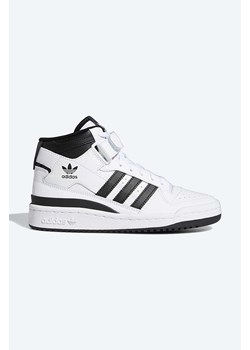 adidas Originals sneakersy skórzane Forum Mid J FZ2083 kolor biały ze sklepu ANSWEAR.com w kategorii Buty sportowe damskie - zdjęcie 172277398