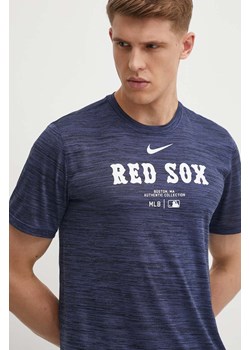 Nike t-shirt Boston Red Sox męski kolor granatowy z nadrukiem ze sklepu ANSWEAR.com w kategorii T-shirty męskie - zdjęcie 172278047