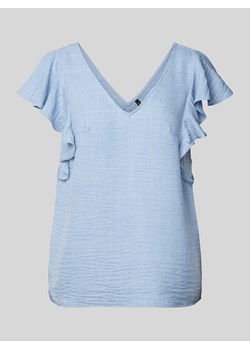 Bluzka z efektem marszczenia model ‘MELONY’ ze sklepu Peek&Cloppenburg  w kategorii Bluzki damskie - zdjęcie 172280325