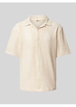 Koszula casualowa o kroju regular fit z ażurowym wzorem model ‘HARRY’ ze sklepu Peek&Cloppenburg  w kategorii Koszule męskie - zdjęcie 172280326