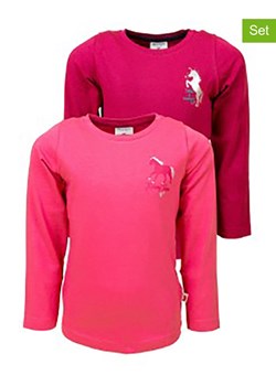 Salt and Pepper Koszulki (2 szt.) w kolorze różowym ze sklepu Limango Polska w kategorii Bluzki dziewczęce - zdjęcie 172281099