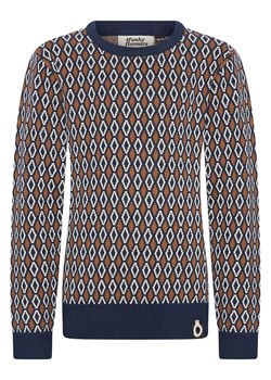 4funkyflavours Sweter &quot;Theme&quot; w kolorze jasnobrązowo-granatowym ze sklepu Limango Polska w kategorii Swetry dziewczęce - zdjęcie 172281197