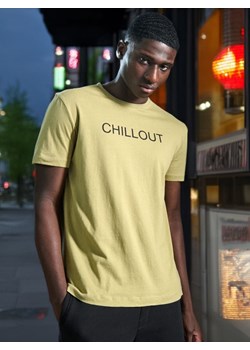 Sinsay - Koszulka z nadrukiem - zielony ze sklepu Sinsay w kategorii T-shirty męskie - zdjęcie 172282616