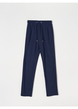 Sinsay - Spodnie z wiskozy - granatowy ze sklepu Sinsay w kategorii Spodnie damskie - zdjęcie 172282695