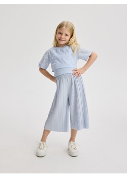 Reserved - Plisowane spodnie kuloty - jasnoniebieski ze sklepu Reserved w kategorii Spodnie dziewczęce - zdjęcie 172283157