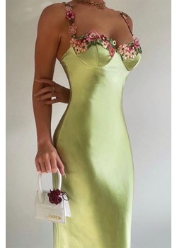 Sukienka DROEFOLA GREEN ze sklepu Ivet Shop w kategorii Sukienki - zdjęcie 172283458