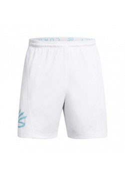 Męskie spodenki do koszykówki Under Armour Curry Splash Short - białe ze sklepu Sportstylestory.com w kategorii Spodenki męskie - zdjęcie 172283919