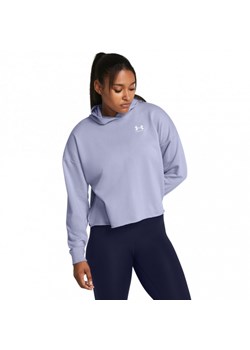 Damska bluza dresowa nierozpinana z kapturem Under Armour UA Rival Terry OS Hoodie - fioletowa ze sklepu Sportstylestory.com w kategorii Bluzy damskie - zdjęcie 172284137