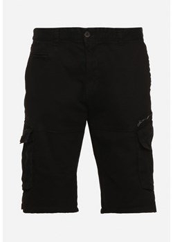 Czarne Bawełniane Szorty Klasyczne z Wysokim Stanem Ivoolia ze sklepu Born2be Odzież w kategorii Spodenki męskie - zdjęcie 172284607