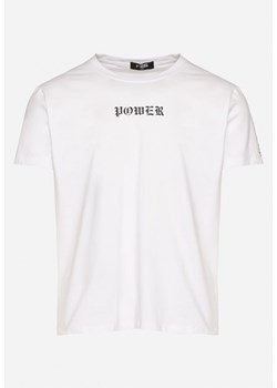 Biała Bawełniana Koszulka T-shirt z Nadrukiem Dorolia ze sklepu Born2be Odzież w kategorii T-shirty męskie - zdjęcie 172284696