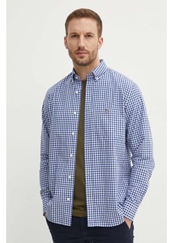 Gant koszula bawełniana męska kolor niebieski regular z kołnierzykiem button-down ze sklepu ANSWEAR.com w kategorii Koszule męskie - zdjęcie 172284765