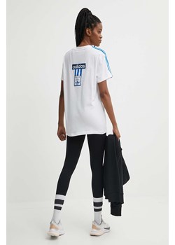 adidas Originals t-shirt bawełniany damski kolor biały IU2475 ze sklepu ANSWEAR.com w kategorii Bluzki damskie - zdjęcie 172284789