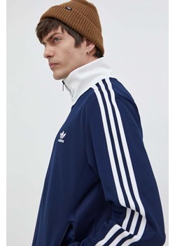 adidas Originals bluza Adicolor Classics Beckenbauer męska kolor granatowy wzorzysta IP0418 ze sklepu PRM w kategorii Bluzy męskie - zdjęcie 172284875