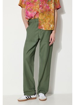 Stan Ray spodnie bawełniane 1100 Og Loose Fatigue kolor zielony proste 1101 ze sklepu PRM w kategorii Spodnie męskie - zdjęcie 172285028