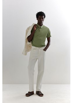 H & M - Top polo COOLMAX Slim Fit - Zielony ze sklepu H&M w kategorii T-shirty męskie - zdjęcie 172285178