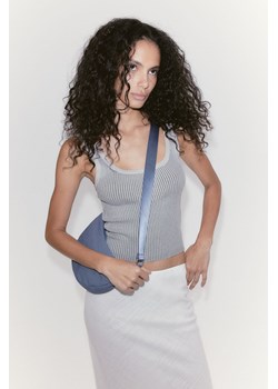 H & M - Dzianinowy top bez rękawów - Szary ze sklepu H&M w kategorii Bluzki damskie - zdjęcie 172285185