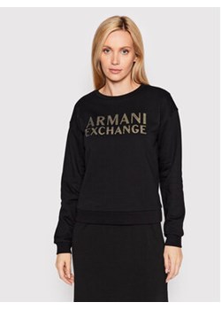 Armani Exchange Bluza 6LYM66 YJBSZ 1200 Czarny Regular Fit ze sklepu MODIVO w kategorii Bluzy damskie - zdjęcie 172288356