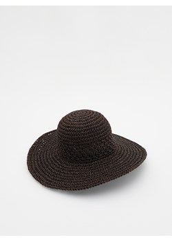 Reserved - Pleciony kapelusz - brązowy ze sklepu Reserved w kategorii Kapelusze damskie - zdjęcie 172290666
