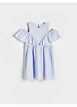 Reserved - Sukienka typu hiszpanka - jasnoniebieski ze sklepu Reserved w kategorii Sukienki dziewczęce - zdjęcie 172290967
