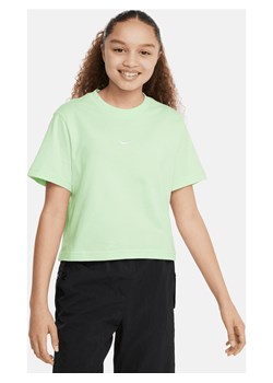 T-shirt dla dużych dzieci (dziewcząt) Nike Sportswear - Zieleń ze sklepu Nike poland w kategorii Bluzki dziewczęce - zdjęcie 172292235