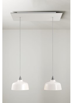 H & M - Żyrandol Z Dwoma Ramionami Z Kloszami Coppa - Biały ze sklepu H&M w kategorii Lampy wiszące - zdjęcie 172292357