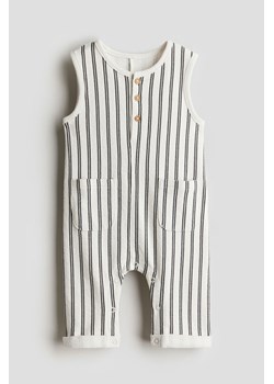 H & M - Patterned cotton romper suit - Biały ze sklepu H&M w kategorii Odzież dla niemowląt - zdjęcie 172292368