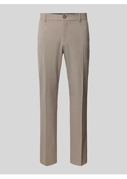 Spodnie do garnituru o kroju slim fit ze wzorem w pepitkę model ‘LIAM’ ze sklepu Peek&Cloppenburg  w kategorii Spodnie męskie - zdjęcie 172292489