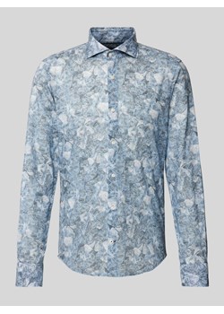Koszula casualowa o kroju slim fit z nadrukiem na całej powierzchni ze sklepu Peek&Cloppenburg  w kategorii Koszule męskie - zdjęcie 172292538