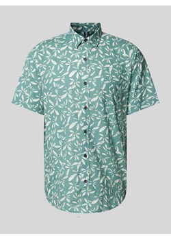 Koszula casualowa o kroju slim fit z nadrukiem na całej powierzchni ze sklepu Peek&Cloppenburg  w kategorii Koszule męskie - zdjęcie 172292578