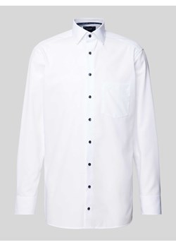 Koszula biznesowa o kroju modern fit z kieszenią na piersi model ‘Sora’ ze sklepu Peek&Cloppenburg  w kategorii Koszule męskie - zdjęcie 172292647