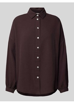 Bluzka koszulowa z fakturowanym wzorem ze sklepu Peek&Cloppenburg  w kategorii Koszule damskie - zdjęcie 172292855