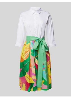 Sukienka koszulowa o długości do kolan z wiązanym paskiem ze sklepu Peek&Cloppenburg  w kategorii Sukienki - zdjęcie 172292907