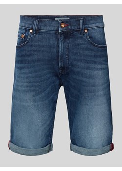 Szorty jeansowe z wpuszczanymi kieszeniami model ‘Lyon’ ze sklepu Peek&Cloppenburg  w kategorii Spodenki męskie - zdjęcie 172293059