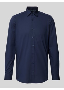 Koszula biznesowa o kroju body fit w jednolitym kolorze model ‘Simon’ ze sklepu Peek&Cloppenburg  w kategorii Koszule męskie - zdjęcie 172293066