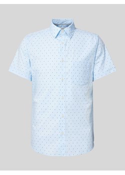 Koszula casualowa o kroju slim fit z rękawem o dł. 1/2 ze sklepu Peek&Cloppenburg  w kategorii Koszule męskie - zdjęcie 172293106