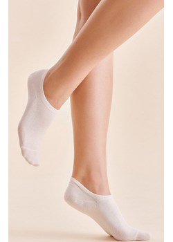 Bawełniane stopki damskie białe SW032, Kolor biały, Rozmiar 39-42, Gabriella ze sklepu Primodo w kategorii Skarpetki damskie - zdjęcie 172294118