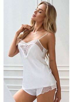Seksowna piżama damska dwuczęściowa biała Doreen, Kolor biały, Rozmiar S, DKaren ze sklepu Intymna w kategorii Piżamy damskie - zdjęcie 172294487