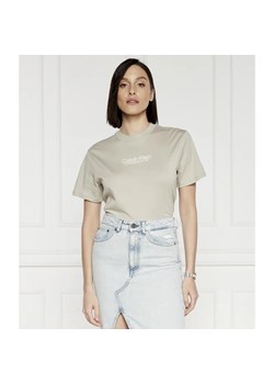 Calvin Klein T-shirt COORDINATES | Regular Fit ze sklepu Gomez Fashion Store w kategorii Bluzki damskie - zdjęcie 172294586