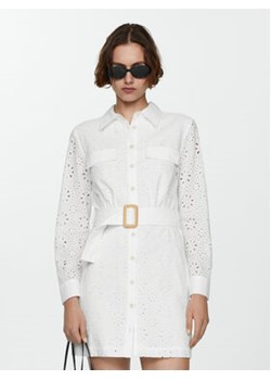 Mango Sukienka letnia Shirly 67057120 Biały Regular Fit ze sklepu MODIVO w kategorii Sukienki - zdjęcie 172296328